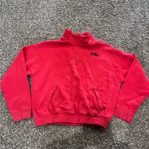 Nike Red Pullover with Half-Zip